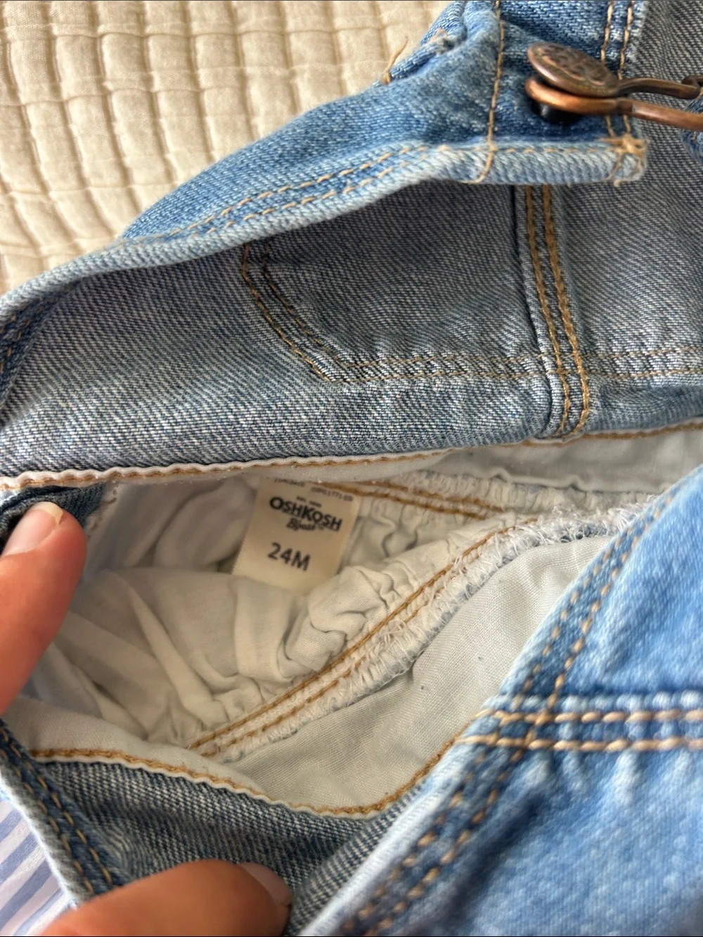 OshKosh Bgosh denim bib